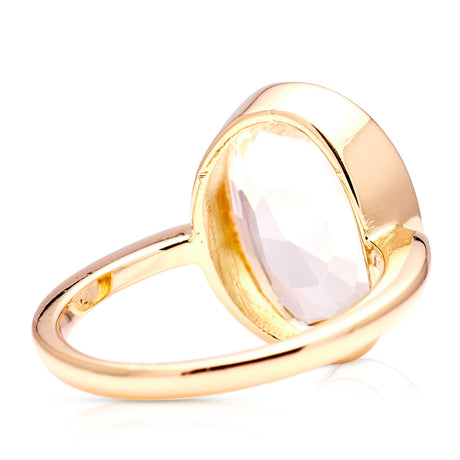 Vintage, 1980s single-stone pale yellow sapphire ring