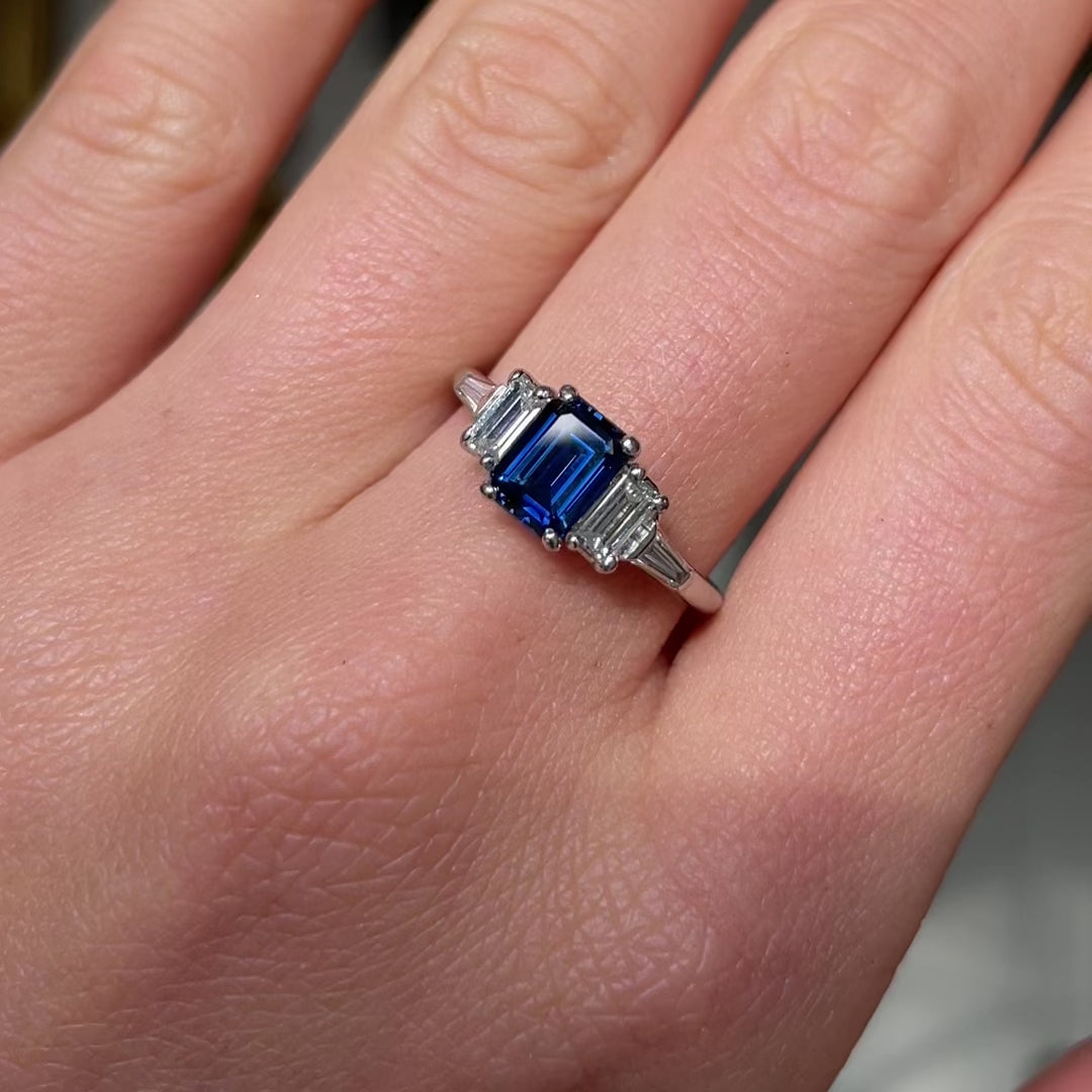 Cartier emerald cut discount ring